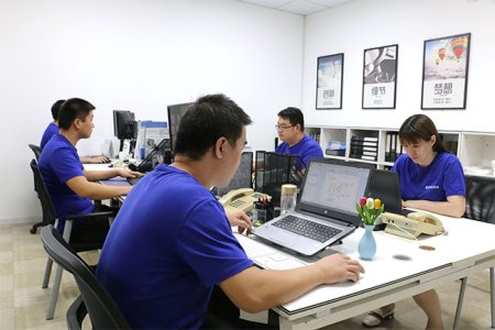 Metal spinning factory team