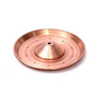Custom metal spun brush copper light shade