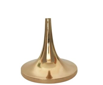 Customized trumpet metal decoration gold floor/table lamp & light base