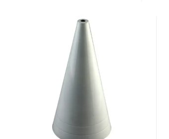 Hanging white coating cone light & lamp shade frame