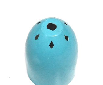 Custom powder coating cylinder tube blue light lamp shade cover