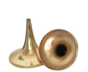 Customized trumpet metal decoration gold floor，table lamp & light base3