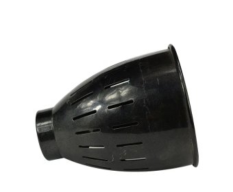 Custom metal cone spinning black coating light and lamp cover3