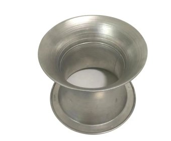 Custom aluminum metal spinning service venturi tube air vent cover