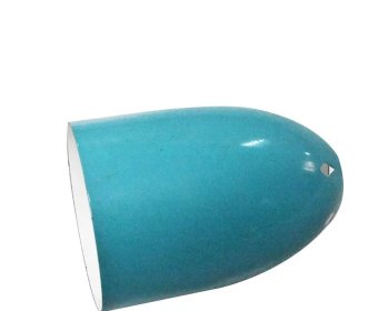Custom powder coating cylinder tube blue light lamp shade cover3