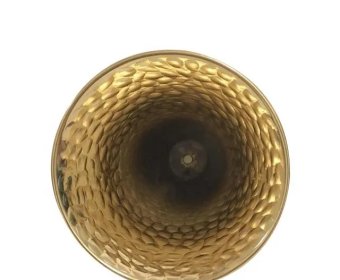 Trumpet metal decoration gold floor lamp & light base4