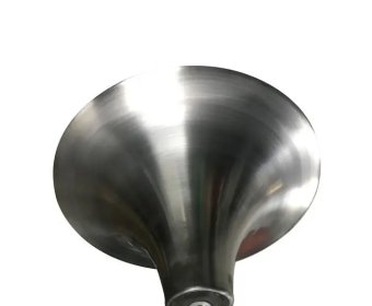 Trumpet metal stainless steel lamp and light base1
