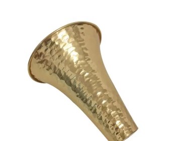 Trumpet metal decoration gold floor lamp & light base3