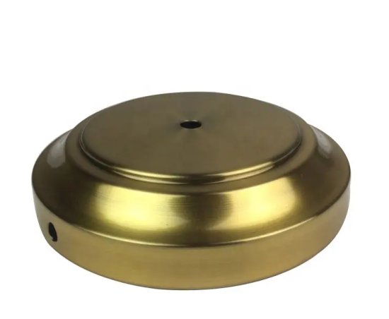 Antique brass table lamp shade base