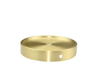 Round metal brass floor lamp and light base4