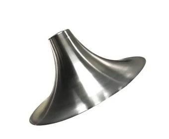 Trumpet metal stainless steel lamp and light base4