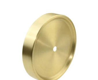 Round metal brass floor lamp and light base3