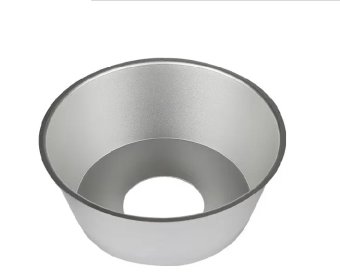 Spinning top metal led light diffuser cover