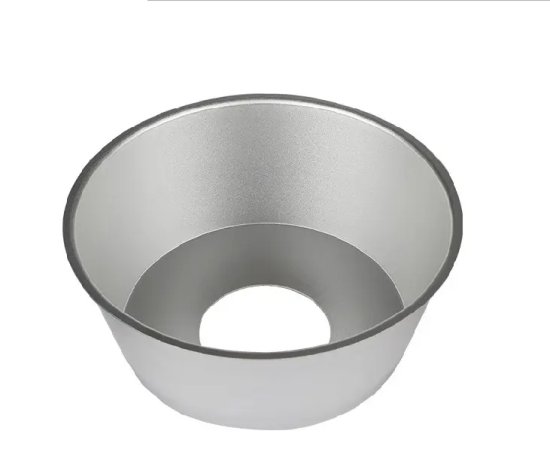 Spinning top metal led light diffuser cover