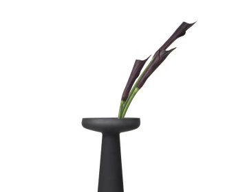 Modern metal black flower vase decoration4