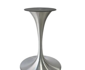 High quality trumpet brush stainless steel table base1