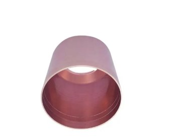 Bell shaped anodized metal mini lamp shade frame4