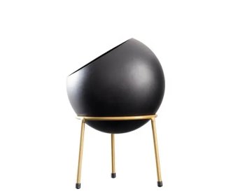 Modern metal blue vase decoration with stand4