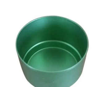 Colorful anodized metal aluminum candle cup wholesale