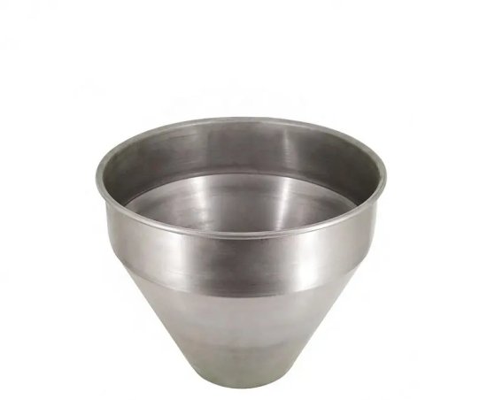 Custom metal spinning large cone stainless steel funnels