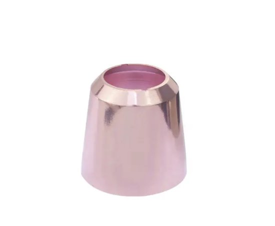 Bell shaped anodized metal mini lamp shade frame