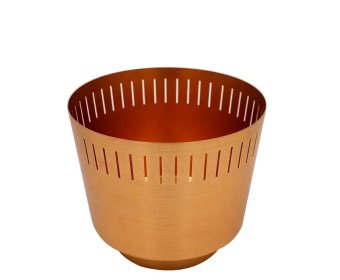 Home decorative pink metal planter flower pot shape