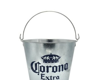 Custom galvanized iron party wine ice cooler bucket with logo