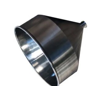 Custom metal spinning large stainless steel hopper funnel4