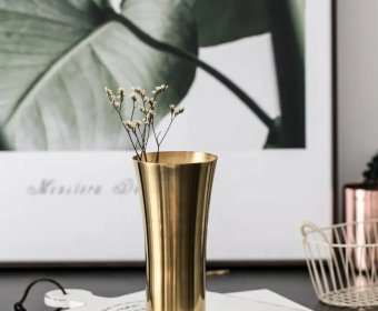 Decoration gold metal table vase for flower4