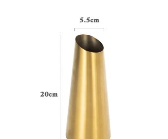 Nordic simple gold stainless steel homeware flower vases4