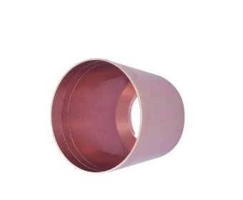Bell shaped anodized metal mini lamp shade frame3