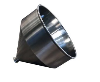Custom metal spinning large stainless steel hopper funnel2