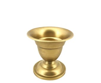Antique gold metal flower vase center piece for wedding decor4